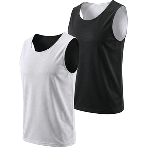 Chaleco de Baloncesto Reversible de Malla, Naranja y Negro, Sin Mangas, Unisex, Transpirable, de Poliéster, para Adultos - Product Image 4