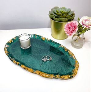 Multipurpose Resin Serving <b>Tray</b> For <b>Kitchen</b> And Dining Use Supporting Serving Storage And Decorative Display - Product Image 3