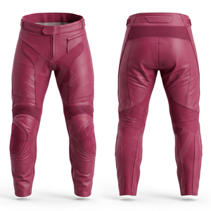 Pantalon de moto en cuir pour homme, protection haute performance, genouillères intégrées, respirant, durable, coupe ajustée, équipement personnalisable, pantalon moto avec logo sur mesure - Product Image 5