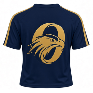 เสื้อเจอร์ซีย์เชียร์สีน้ำเงินกรมท่า แขนสั้น ชุดกีฬาทีม ชุดกีฬาสำหรับฝึกซ้อมและแข่งขัน สำหรับทีมเชียร์ - Product Image 2