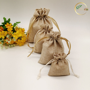 Biodegradable <b>Small</b> Jute Jewelry Pouches Bulk Supply for Retail <b>Packaging</b> and Gift Use - Product Image 2