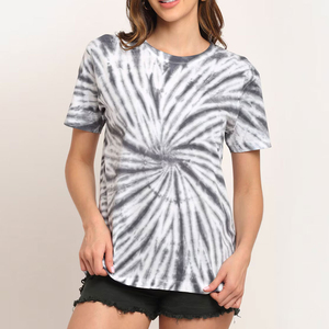 T-shirt décontracté pour femme, imprimé par sublimation, personnalisé, de haute qualité, 100 % polyester, séchage rapide, anti-boulochage, best-seller - Product Image 1