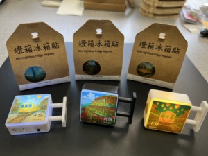 Promotional Mini Advertising Light Box with Magnetic Back and Illuminated Display - Product Image 5