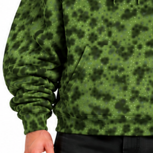 Olive Green <b>Leopard</b> <b>Print</b> <b>Hoodie</b> Oversized Pullover Streetwear Sweatshirt Heavyweight Fleece Kangaroo Pocket Casual Top - Product Image 6