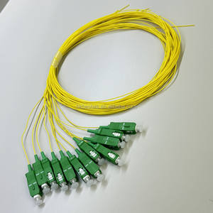 Cable de Fibra Óptica de 1.5m de Longitud, 0.9mm, Amarillo, Revestimiento LSZH, Monomodo, Conectores SC/APC, Pigtails para Panel de Conexión de Fibra Óptica ODF FTTH - Product Image 6