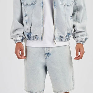 ชุดเซ็ตเสื้อยืดแขนสั้นกางเกงขาสั้นลำลองสำหรับผู้ชายขายส่ง คุณภาพสูง ชุดเซ็ตเสื้อยืดกางเกงขาสั้นสีพื้น เสื้อผ้าผู้ชาย ชุดเซ็ตเสื้อยืดกางเกงขาสั้นยีนส์สำหรับฤดูร้อน - Product Image 6