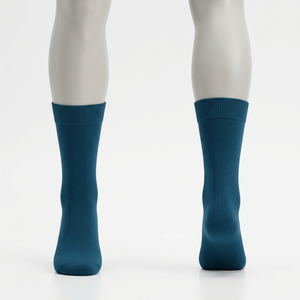 <b>Mens</b> Scrub <b>Socks</b> 220 GSM Premium Cotton Polyester Blend Black Compression Style Custom Embroidery Logo Soft Fit - Product Image 4