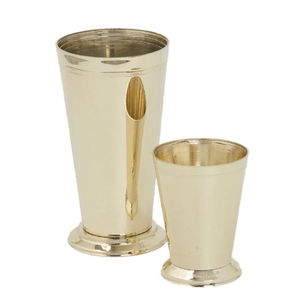 Verres à boire en métal au design vintage, en acier inoxydable argenté, tasses à Mint Julep au design classique, gobelets à cocktail pour les fêtes et les bars - Product Image 2