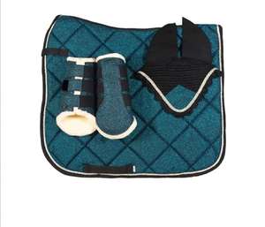 Tapis de selle équestre antidérapant de haute qualité pour le dressage et les concours de saut, respirant, en cuir, coton, silicone et spandex - Product Image 4