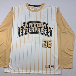 Full Sleeve Baseball T-Shirt Sublimation Printed <b>Polyester</b> Streetwear Fitness Training Long Sleeve T Shirt - Product Image 2