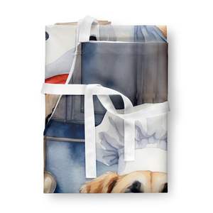 Grand tablier de chef multicolore au design de berger d'Anatolie Serveur de cuisine unisexe pour la cuisine, la pâtisserie et le jardinage-pour adultes, femmes et hommes - Product Image 3