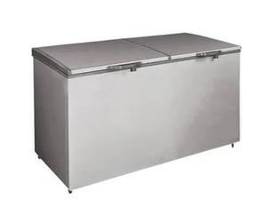 Enfriador de Bebidas Integrado de Acero Inoxidable de 1.45m, de Una Sola Temperatura y 2 Puertas, con Enfriamiento Directo, para Almacenamiento de Hielo y Congelación Profunda - Product Image 3