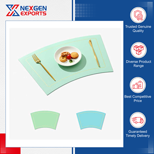Made in India Top Notch Quality High Grade PU Leather Dining <b>Table</b> Mat Coaster for Office, Restaurant & Hotel Use at Low Cost - Product Image 6