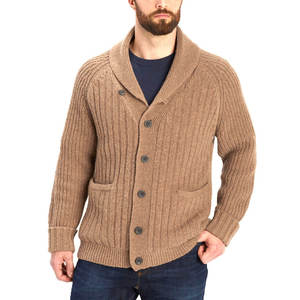 Ropa de exterior para hombre, cárdigan ligero de punto, manga larga, con botones, suave y cálido. - Product Image 1