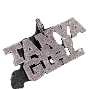Personalized Stacked <b>Initial</b> Custom Name <b>Pendant</b> Low MOQ Fine Jewelry <b>Pendants</b> & Charms Supplier - Product Image 2