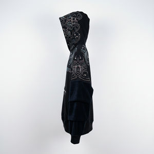 Sweat à capuche personnalisé pour homme, grande taille, coupe ample, épaules tombantes, épais, en polaire, coupe-vent, mélange de coton, 100 % coton - Product Image 4