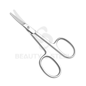 Ciseaux à cuticules à lame courbée en acier inoxydable, outils de manucure professionnels, outils de beauté, soin des ongles, plaqué or, pour droitiers, 9,5 cm - Product Image 2