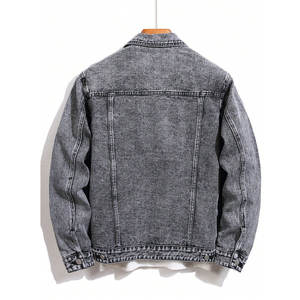 Blouson en jean pour homme style urbain, design vintage et formel, vêtement d'extérieur d'hiver, haute qualité, respirant, style camionneur, vente chaude - Product Image 2