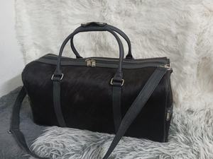 Bolsa de Viaje de Cuero Genuino, Estilo Vintage, Hecha a Mano, con Cierre, Gran Capacidad, LHDB-0053 - Product Image 6