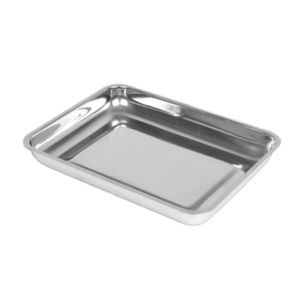 Plateaux médicaux et chirurgicaux en acier inoxydable 201, plateau manuel pour instruments dentaires, couvercle de plateau pour bébé, certifié CE Classe I - Product Image 1