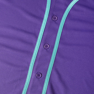 Fournisseur de maillots de baseball sérigraphiés en 100 % polyester pour clubs sportifs et équipes, maillot respirant à manches courtes et séchage rapide - Product Image 3