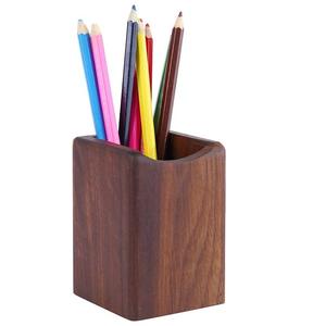 Natural <b>Wooden</b> Pen Holder for Desk <b>Rustic</b> Pencil Holder Office Desk Organizer Workspace Accessories - Product Image 6