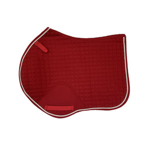 Tapis de selle classique en gel, doux et confortable, pour le dressage, rouge et vert, accessoire d'équitation saisonnier, équipement pour chevaux - Product Image 1