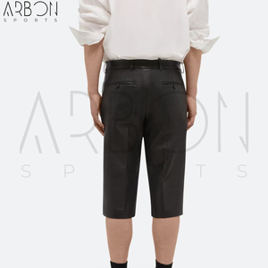 Shorts en cuir pour hommes, entièrement personnalisés, fabriqués à la main, nouvelle arrivée, qualité supérieure, légers, durables, au meilleur prix, style le plus récent - Product Image 4