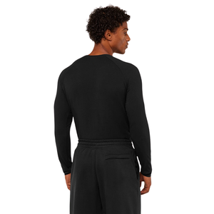 Camiseta Deportiva de Manga Larga para Hombre, Ajustada, Negra, para Gimnasio, Entrenamiento, Fisicoculturismo, Fitness - Product Image 2