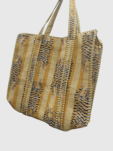 <b>Leopard</b> <b>Print</b> Canvas Tote Bag Open Top Women's Shopping Bag All Seasons Use Bohemian Style - Product Image 4