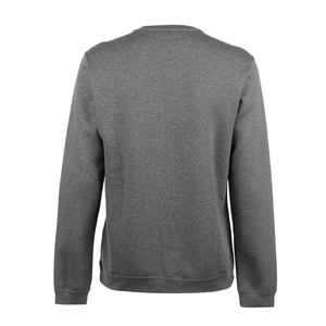Sweat-shirt en coton tricoté uni à col rond pour homme, coupe classique, décontracté, manches longues, gris, automne - Product Image 2