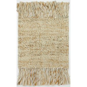 Tapis rectangulaire en jute naturelle tissé à la main, style moderne, écologique, nettoyage à sec, antidérapant, zéro hauteur de poils, tapis de surface moyenne - Product Image 5