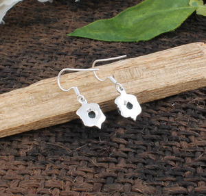 Boucles d'oreilles en pierre précieuse Larimar naturelle, argent sterling 925 massif, faites à la main, style vintage, luxe, boucles d'oreilles pendantes, cadeau pour un anniversaire de mariage, fête - Product Image 5