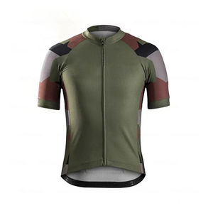 Tenues de cyclisme personnalisées en gros avec impression par transfert thermique, manches courtes, protection UV, évacuation de l'humidité pour les équipes, vente en gros - Product Image 2