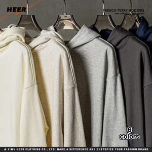เสื้อฮู้ดดี้ผู้ชายทรงโอเวอร์ไซส์ ผ้าเฟรนช์เทอร์รี่ถัก 100% ผ้าฝ้าย ลายตัวอักษร กันยับ สวมใส่สบายๆ สำหรับฤดูใบไม้ร่วง - Product Image 3