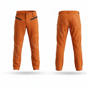 Pantalon de moto 100% polyester de haute qualité avec protections genoux et tibias, respirant et extensible, pour motocross et protection des motards - Product Image 4