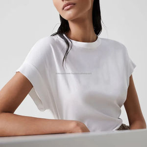 T-shirts unis pour femmes 100% T Shirts en coton T-shirts pour hommes 2024 T-shirts sur mesure pour hommes - Product Image 4