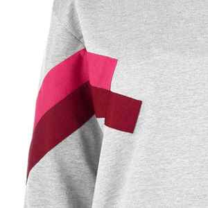 Sudaderas Extra Grandes de Forro Polar para Mujer, Cuello Redondo, Logotipo Bordado en 3D en la Parte Delantera, Sudadera Informal de Invierno, Talla Grande, Mangas Largas, Color Sólido - Product Image 5
