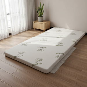 <span class=keywords><strong>Surmatelas</strong></span> en mousse à mémoire <span class=keywords><strong>de</strong></span> <span class=keywords><strong>forme</strong></span> pour lit double, pliable, design moderne, pour soulager les maux <span class=keywords><strong>de</strong></span> dos, housse en polyester lavable, utilisation en chambre à coucher ou à l'hôtel - Product Image 2