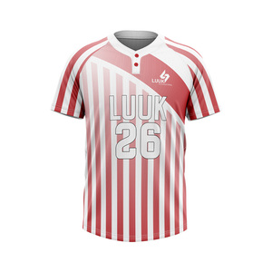 Maillots de baseball personnalisés imprimés numériquement, 100 % polyester, respirants, séchage rapide, évacuation de l'humidité, maillots d'équipe de baseball universitaire - Product Image 4