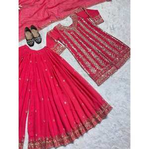 Robes de soirée de créateur Top à porter-Plazzo et Dupatta pour un look élégant - Product Image 5