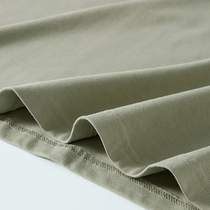 High Quality Plain Neckline Men Cotton Casual Acid Wash Long Sleeve Silk Screen Printed Shirt Custom Logo OEM ODM Bulk Supplier - Product Image 3