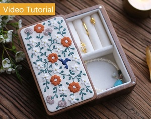 Luxury <b>Vintage</b> Embroidered Candy Gift <b>Box</b> Customizable Self-Design Ready to Order Made in India for Any Occasion - Product Image 3