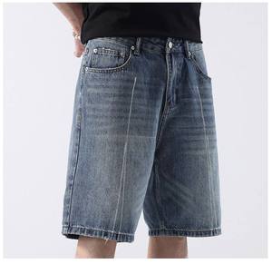 Pantalones Cortos de Mezclilla Rectos de Verano para Hombre, de Alta Calidad, Personalizables, 100% Algodón, con el Último Diseño - Product Image 6