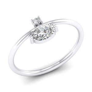 Anillos de Compromiso de Plata de Ley 925 con Moissanita VVS, Precio de Fábrica REYES, Regalos de Aniversario de Oro de 14K Originales, Joyería - Product Image 2