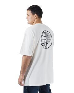 T-shirt blanc à épaules tombantes en coton de haute qualité T-shirt de sport surdimensionné de luxe pour hommes T-shirt à logo personnalisé - Product Image 5