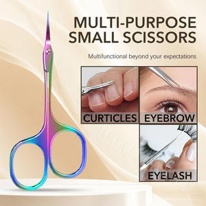 1 Pieza Tijeras Rusas para Cutículas, Herramientas de Manicura Extra Finas, Tijeras para Uñas, Kit de Cuidado Personal, Tijeras Pequeñas para Cejas, Pestañas y Piel Seca - Product Image 5