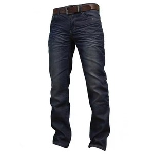 Jeans en denim pour hommes, tendance, 100 % coton, écologiques, design personnalisé, qualité supérieure, coupe droite, vente en gros - Product Image 1