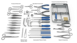 Set de Craneotomía Pediátrica |   Instrumental Neuroquirúrgico Completo para Cirugía Cerebral Pediátrica |   Acero Inoxidable de Alta Precisión - Product Image 2