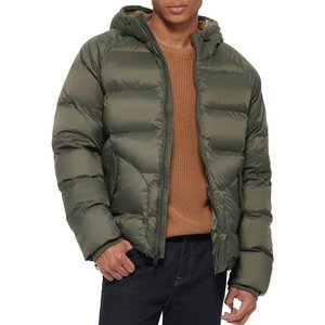 Blouson matelassé de haute qualité pour homme, style streetwear, épais, avec design à empiècements et fermeture éclair. - Product Image 1